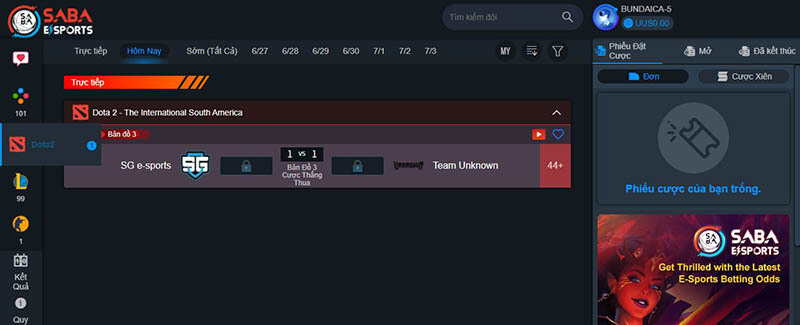 Cách vào dota 2 tại thabet
